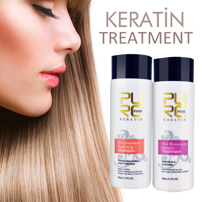 PURC Straightening Hair Repair And Straighten Damage Hair Products Brazilian Keratin Treatment Purifying Shampoo